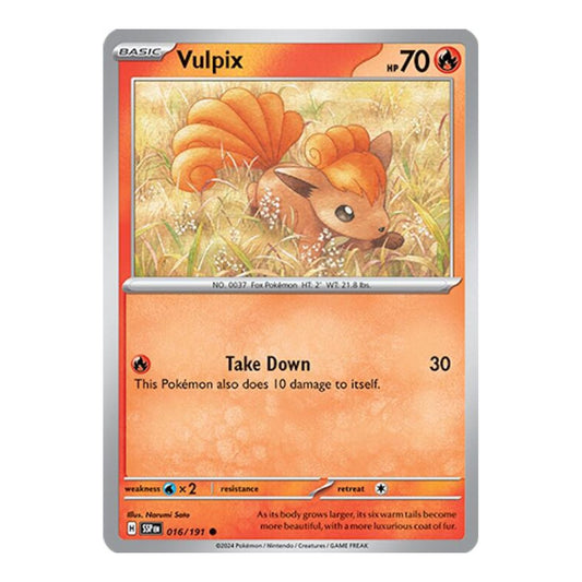 SV08: Surging Sparks (SSP) - Vulpix (#016/191) (Near Mint)
