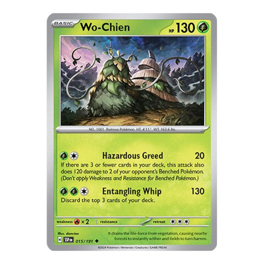 SV08: Surging Sparks (SSP) - Wo Chien (#015/191) (Near Mint)