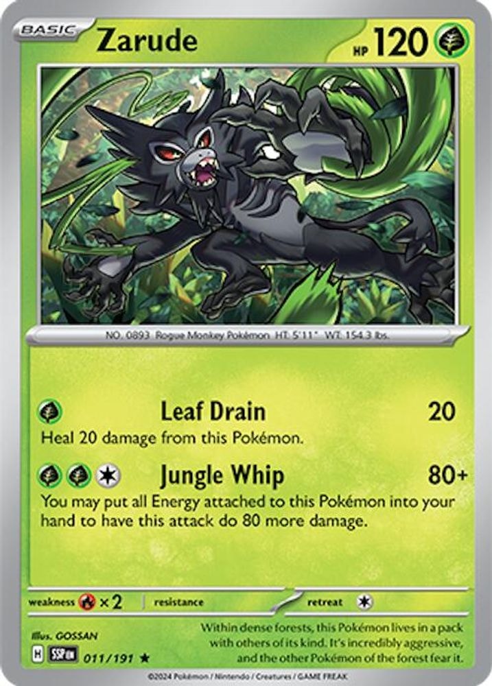 SV08: Surging Sparks (SSP) - Zarude (#011/191, Rare) ()