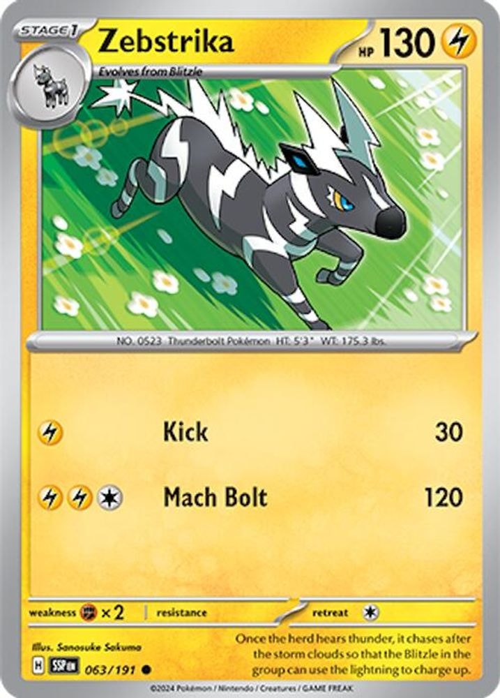SV08: Surging Sparks (SSP) - Zebstrika (#063/191, Common) ()