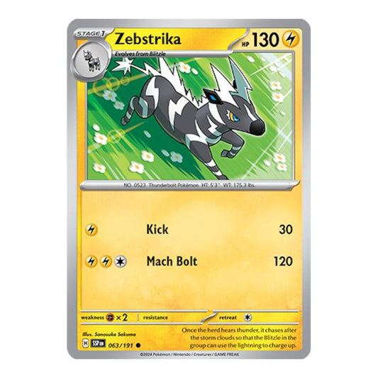 SV08: Surging Sparks (SSP) - Zebstrika (#063/191)