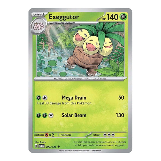 SV: Prismatic Evolutions (PRE) - Exeggutor (#002/131) (Near Mint)