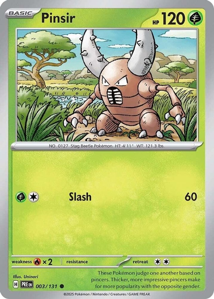 SV: Prismatic Evolutions (PRE) - Pinsir (#003/131, Common) ()