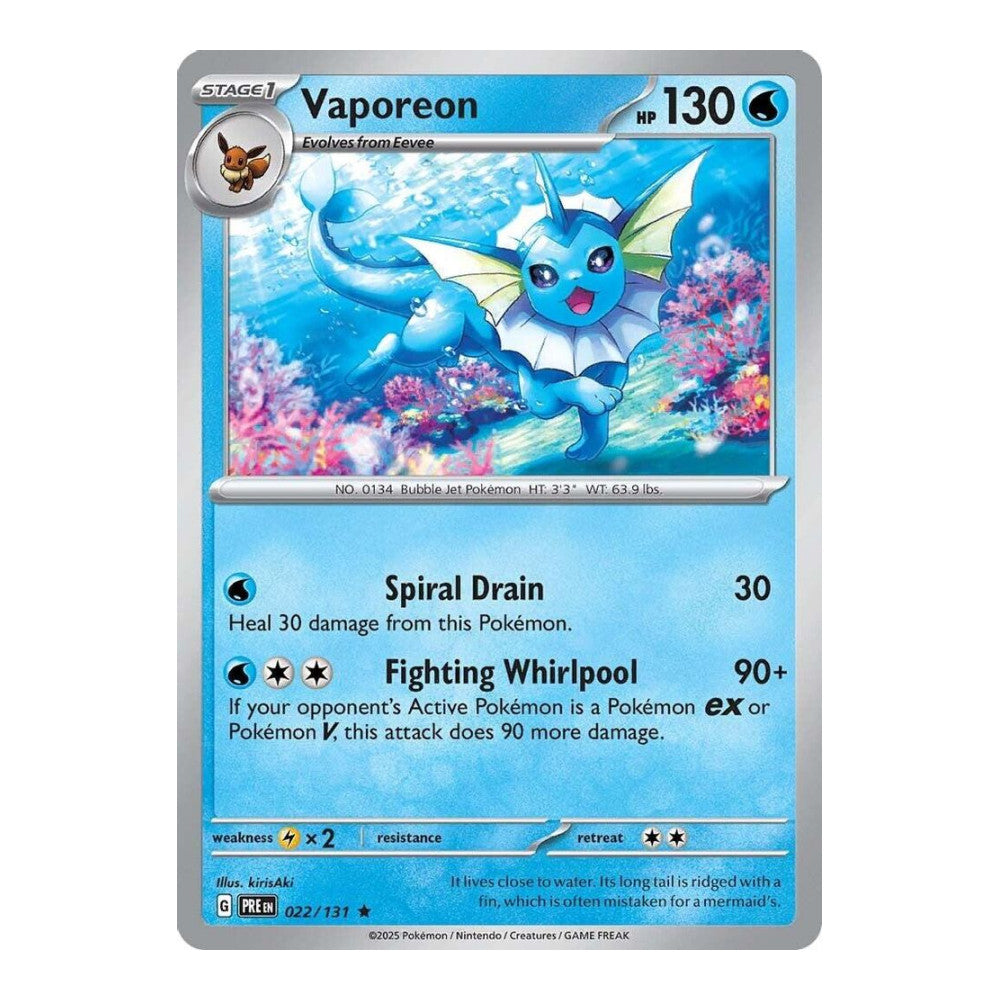 SV: Prismatic Evolutions (PRE) - Vaporeon (#022/131)