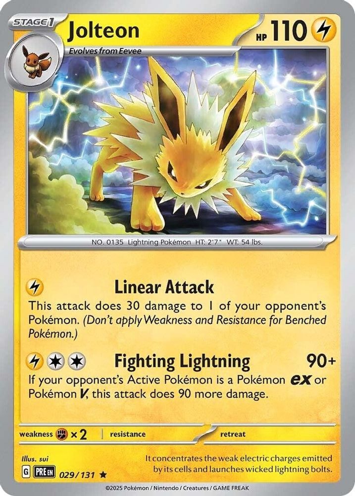 SV: Prismatic Evolutions (PRE) - Jolteon (#029/131, Rare) ()