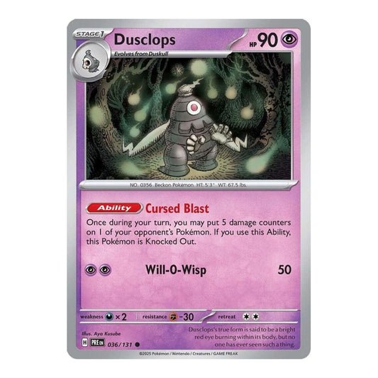 SV: Prismatic Evolutions (PRE) - Dusclops (#036/131) (Near Mint)