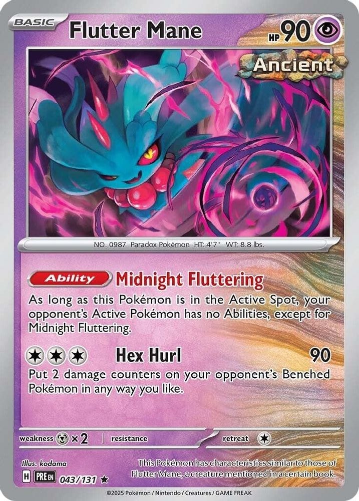 SV: Prismatic Evolutions (PRE) - Flutter Mane (#043/131, Rare) ()