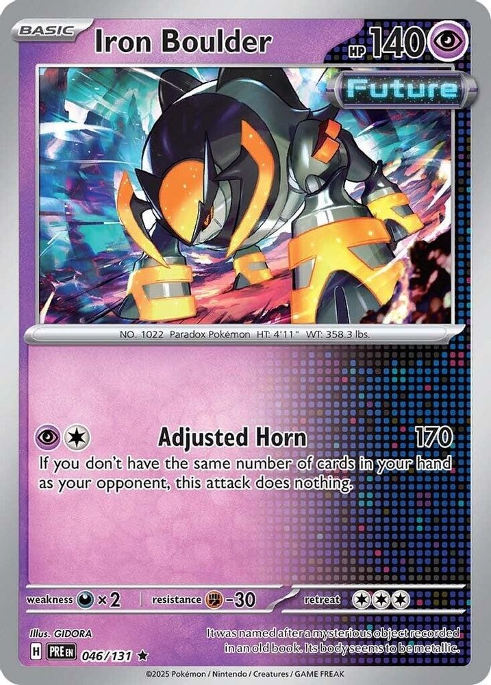 SV: Prismatic Evolutions (PRE) - Iron Boulder (#046/131, Rare) ()
