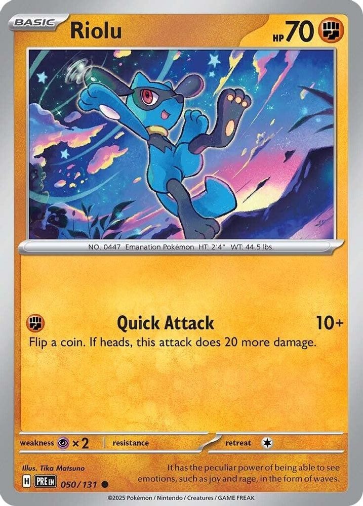 SV: Prismatic Evolutions (PRE) - Riolu (#050/131, Common) ()