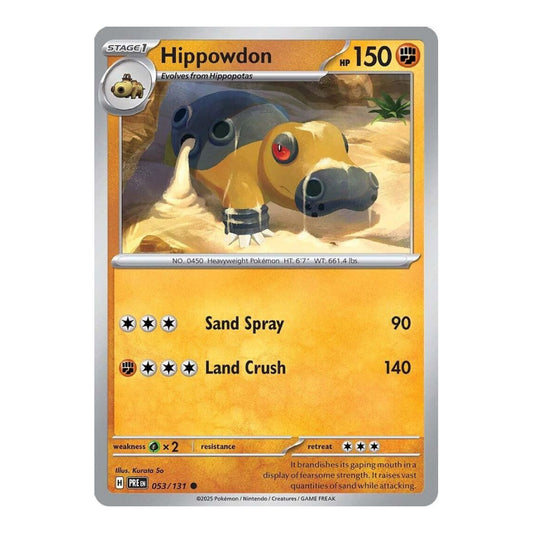 SV: Prismatic Evolutions (PRE) - Hippowdon (#053/131) (Near Mint)