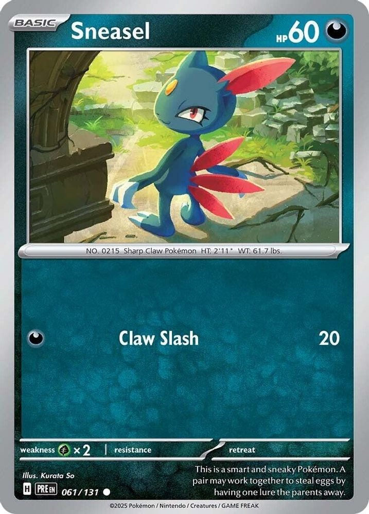 SV: Prismatic Evolutions (PRE) - Sneasel (#061/131, Common) ()