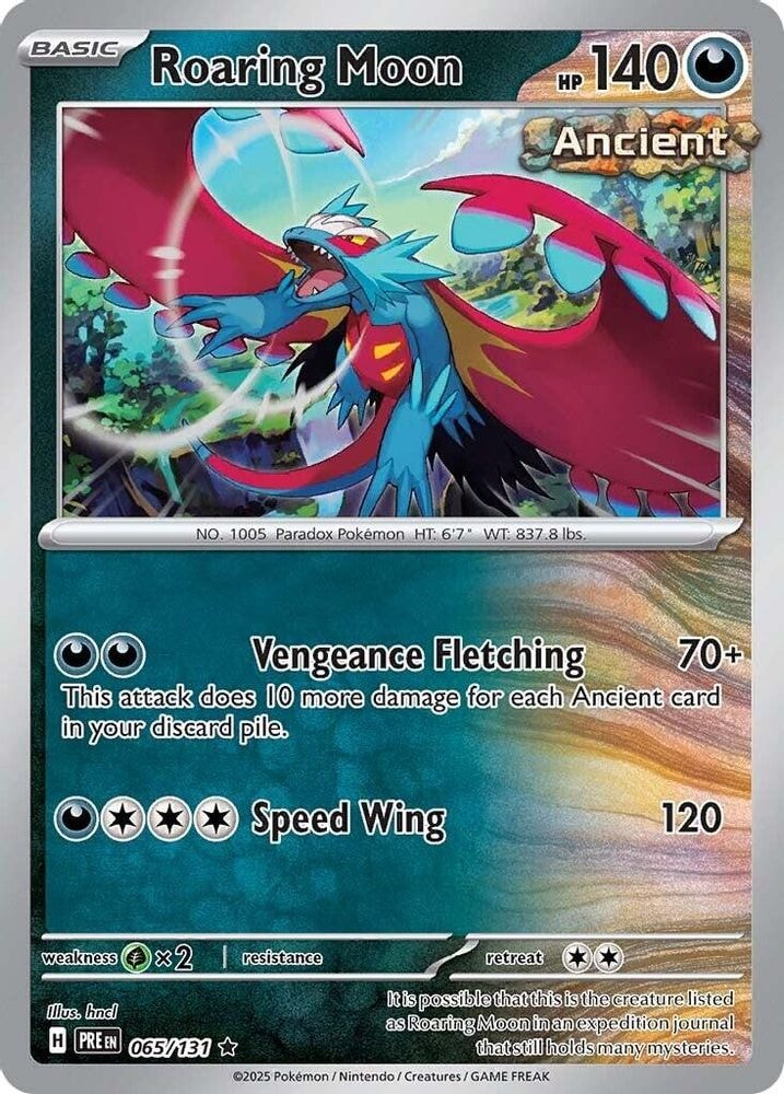 SV: Prismatic Evolutions (PRE) - Roaring Moon (#065/131, Rare) ()
