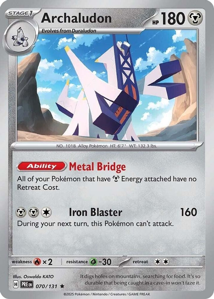 SV: Prismatic Evolutions (PRE) - Archaludon (#070/131, Rare) ()
