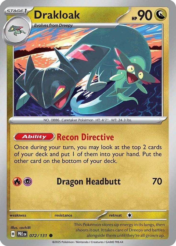 SV: Prismatic Evolutions (PRE) - Drakloak (#072/131, Common) ()
