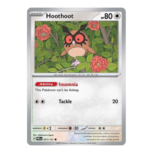 SV: Prismatic Evolutions (PRE) - Hoothoot (#077/131) (Near Mint)