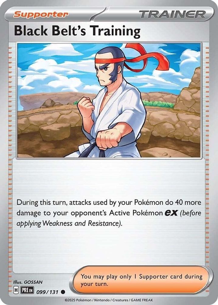 SV: Prismatic Evolutions (PRE) - Black Belt's Training - 099/131 (#099/131, Common) ()
