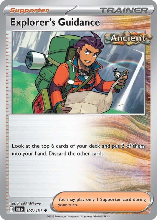 SV: Prismatic Evolutions (PRE) - Explorer's Guidance (#107/131, Uncommon) ()