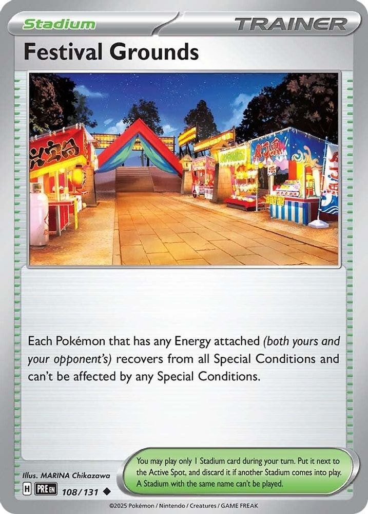 SV: Prismatic Evolutions (PRE) - Festival Grounds (#108/131, Uncommon) ()