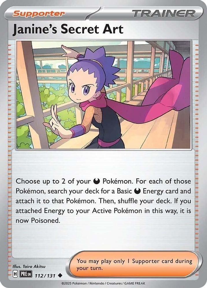 SV: Prismatic Evolutions (PRE) - Janine's Secret Art - 112/131 (#112/131, Uncommon) ()