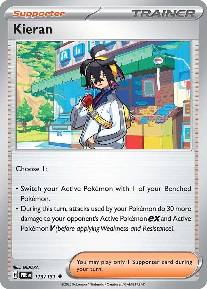 SV: Prismatic Evolutions (PRE) - Kieran - 113/131 (#113/131, Uncommon) ()