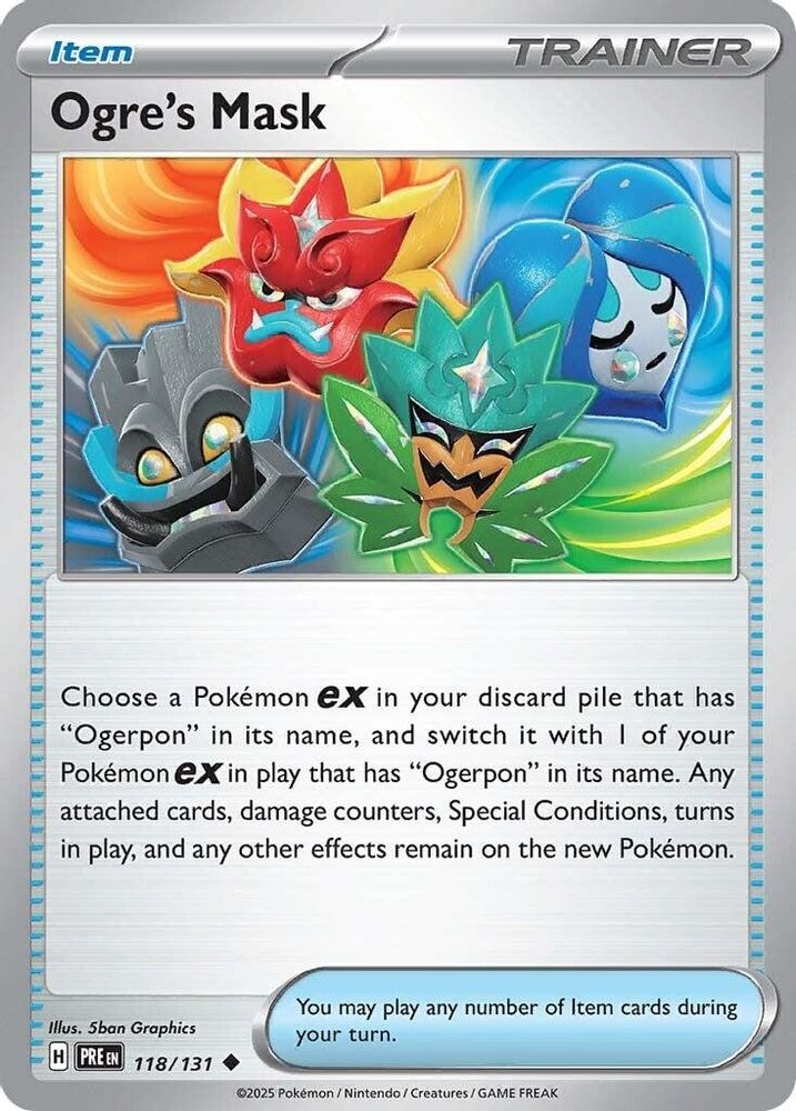SV: Prismatic Evolutions (PRE) - Ogre's Mask (#118/131, Uncommon) ()