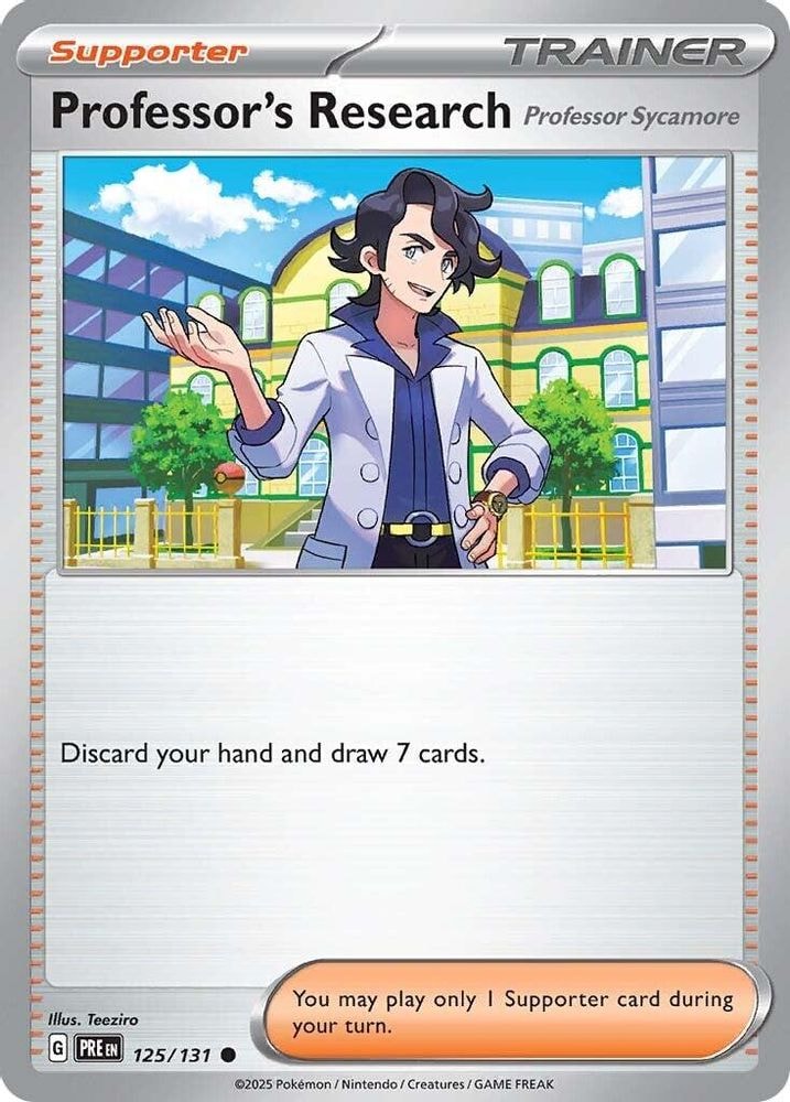 SV: Prismatic Evolutions (PRE) - Professor's Research [Professor Sycamore] (#125/131, Common) ()