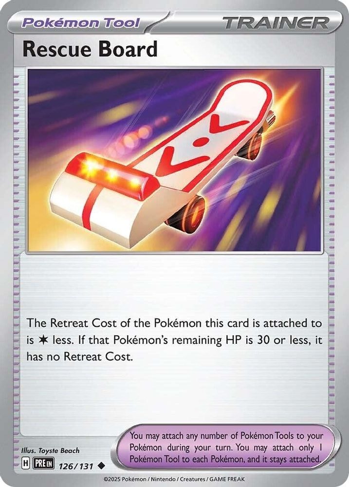 SV: Prismatic Evolutions (PRE) - Rescue Board (#126/131, Uncommon) ()