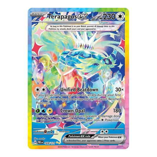 SV: Prismatic Evolutions (PRE) - Terapagos ex 169 131 (#169/131) (Near Mint)