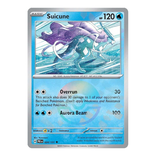 SV: Prismatic Evolutions (PRE) - Suicune Poke Ball Pattern (#024/131) (Near Mint)