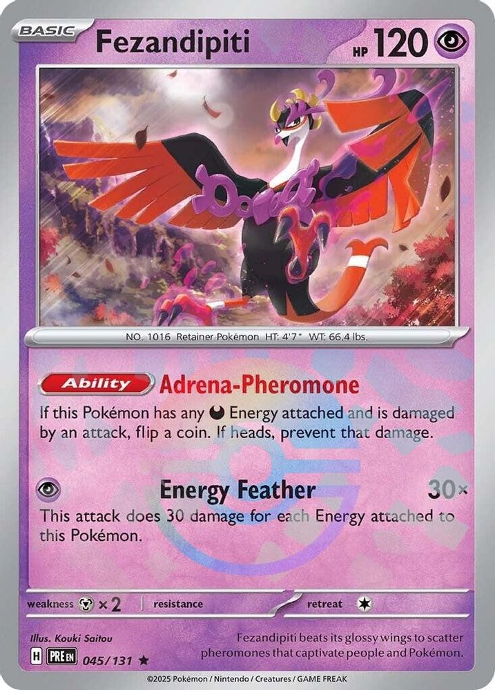 SV: Prismatic Evolutions (PRE) - Fezandipiti (Poke Ball Pattern) (#045/131, Rare)