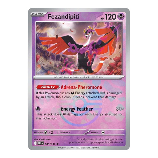 SV: Prismatic Evolutions (PRE) - Fezandipiti Poke Ball Pattern (#045/131) (Near Mint)