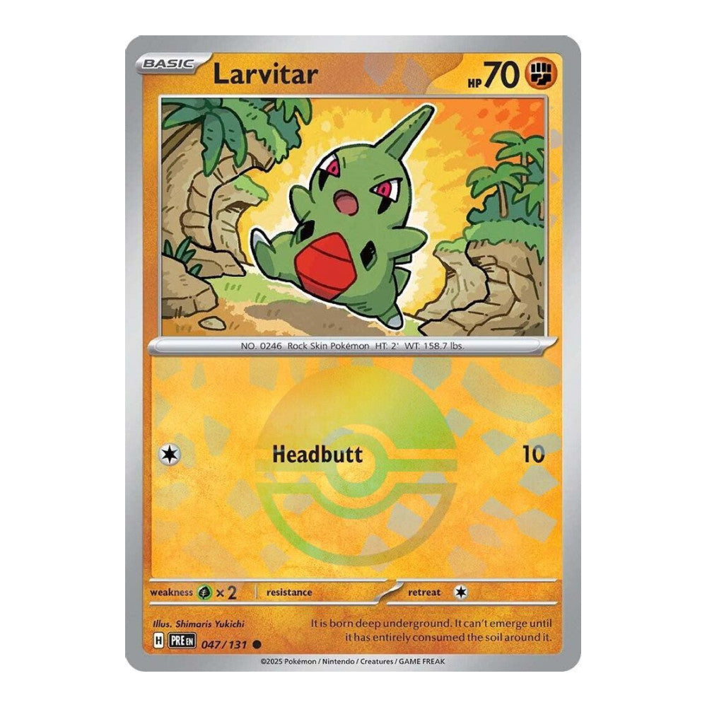 SV: Prismatic Evolutions (PRE) - Larvitar (Poke Ball Pattern) (#047/131) (Near Mint)