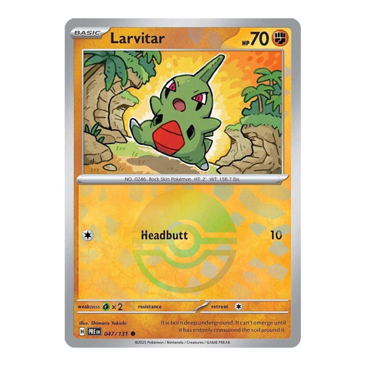 SV: Prismatic Evolutions (PRE) - Larvitar (Poke Ball Pattern) (#047/131) (Near Mint)