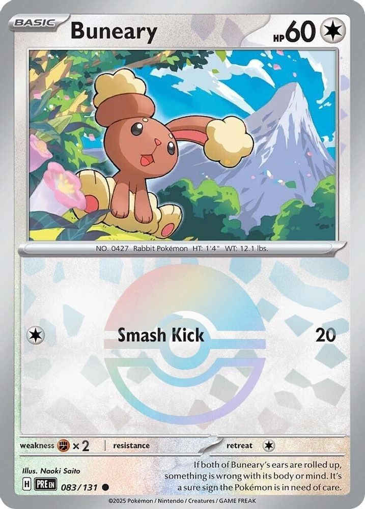 SV: Prismatic Evolutions (PRE) - Buneary (Poke Ball Pattern) (#083/131, Common)