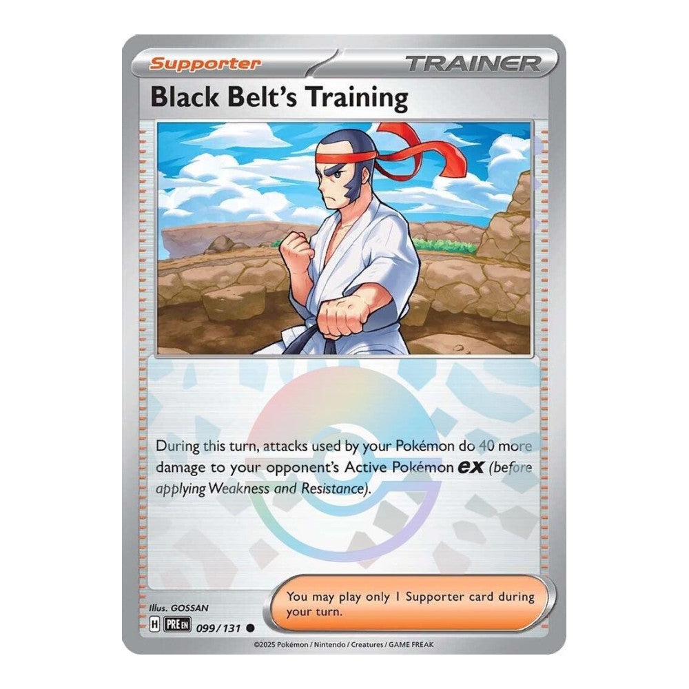 SV: Prismatic Evolutions (PRE) - Black Belt's Training - 099/131 (Poke Ball Pattern) (#099/131) (Near Mint)