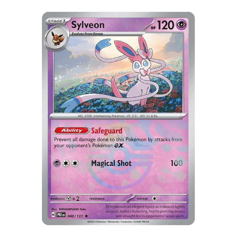 SV: Prismatic Evolutions (PRE) - Sylveon (Master Ball Pattern) (#040/131) (Near Mint)