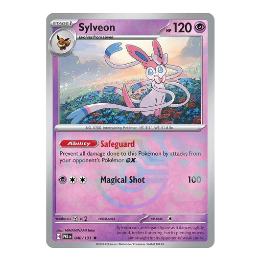 SV: Prismatic Evolutions (PRE) - Sylveon (Master Ball Pattern) (#040/131) (Near Mint)
