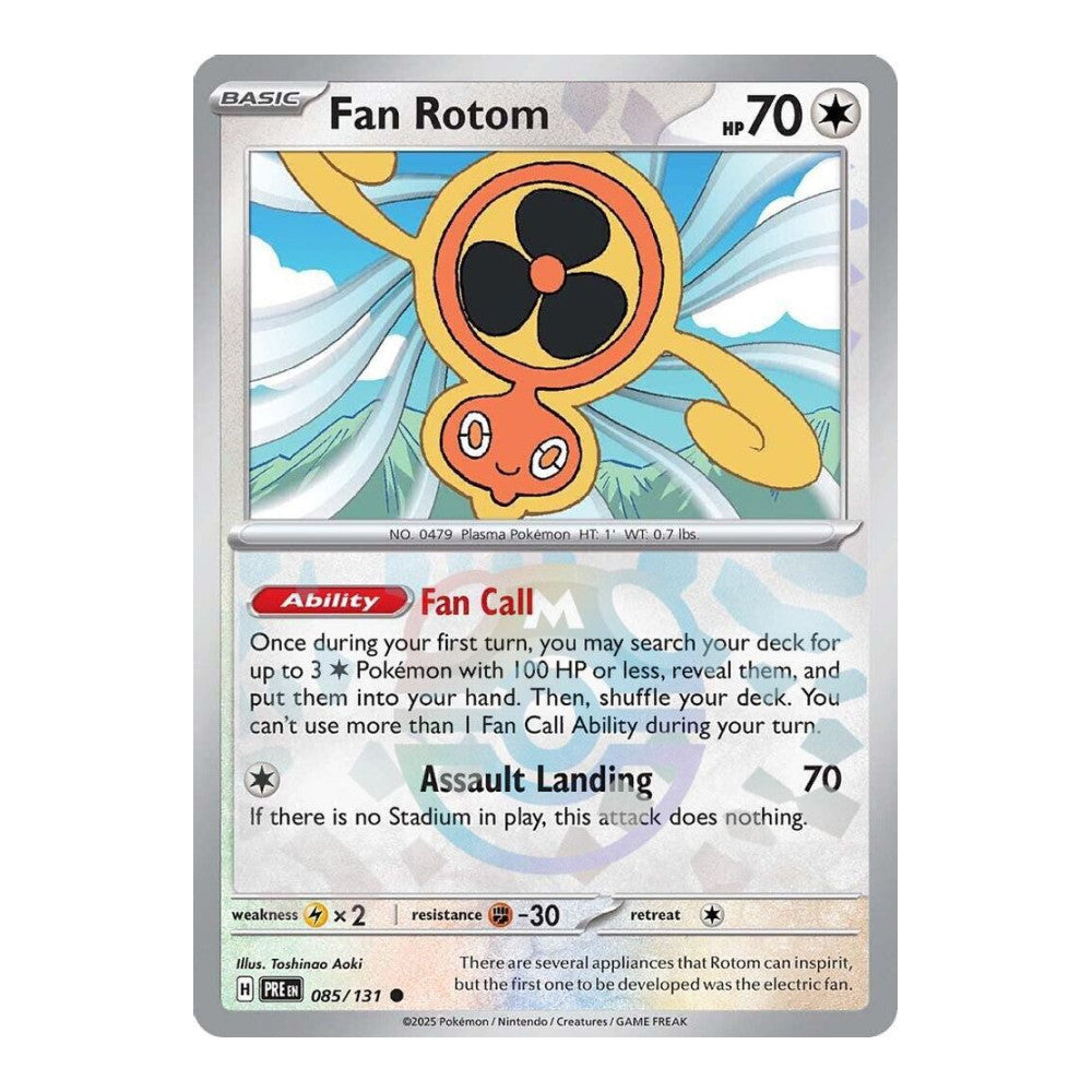 SV: Prismatic Evolutions (PRE) - Fan Rotom (Master Ball Pattern) (#085/131) (Near Mint)
