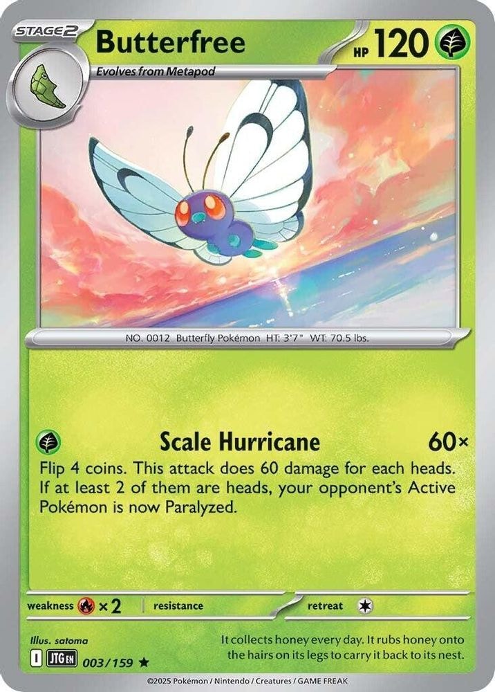 SV09: Journey Together (JTG) - Butterfree (#003/159, Rare) ()