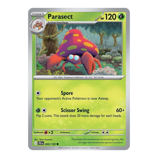 SV09: Journey Together (JTG) - Parasect (#005/159) (Near Mint)