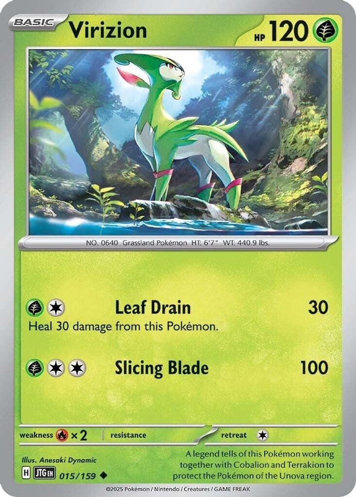 SV09: Journey Together (JTG) - Virizion (#015/159, Uncommon) ()