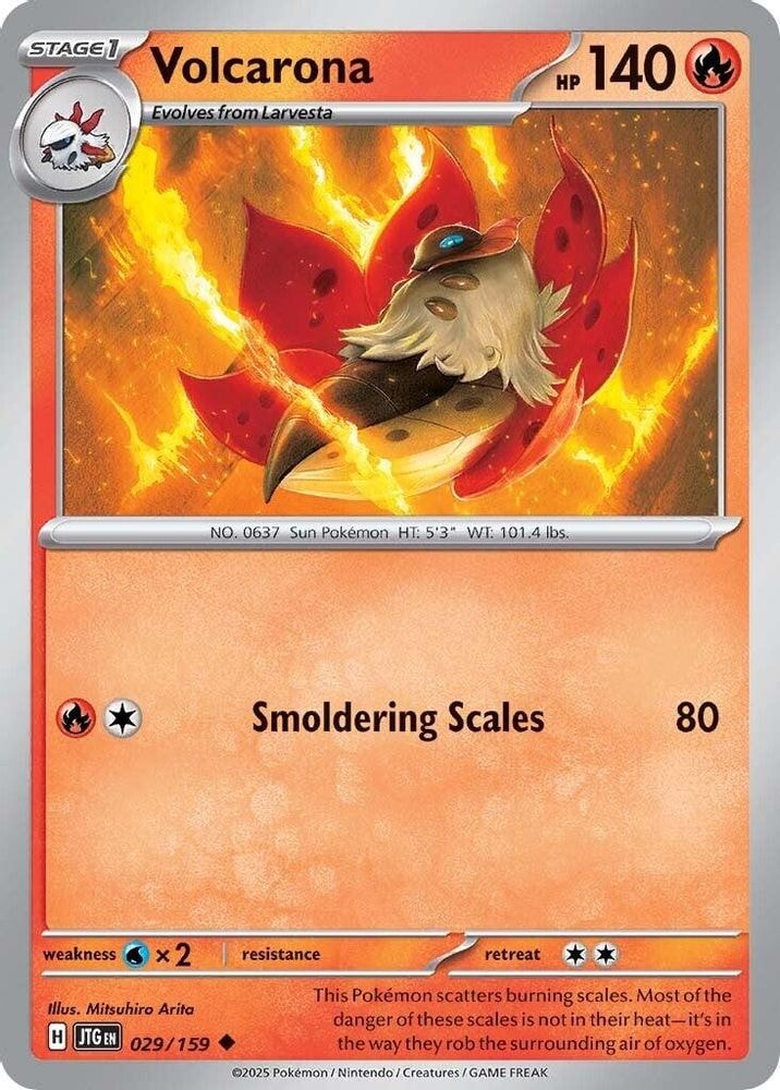 SV09: Journey Together (JTG) - Volcarona (#029/159, Uncommon) ()