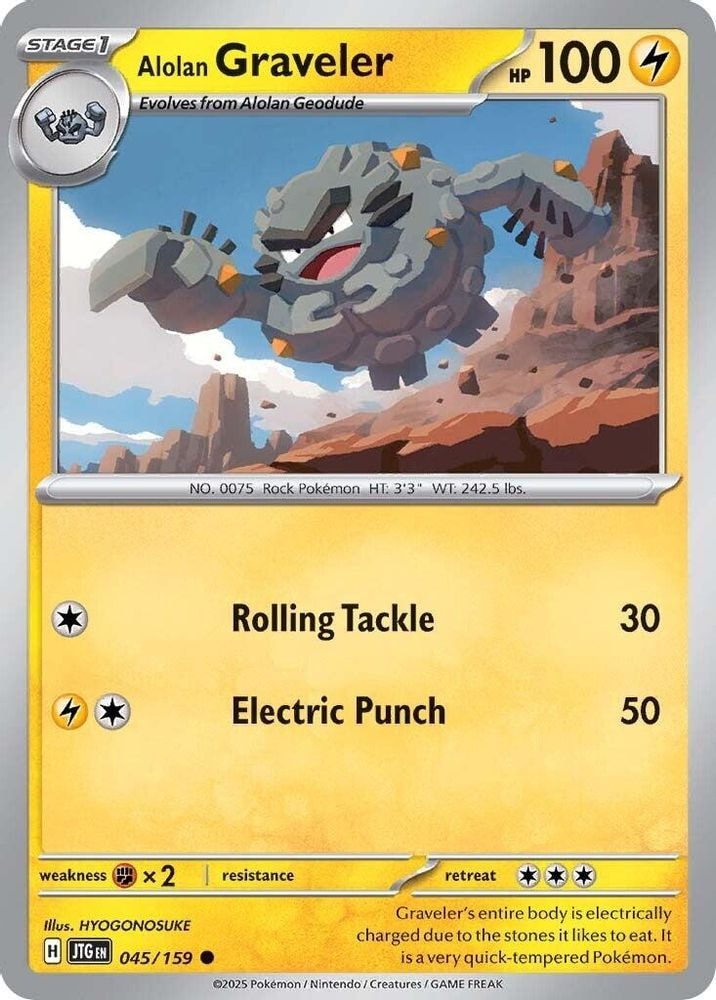 SV09: Journey Together (JTG) - Alolan Graveler (#045/159, Common) ()