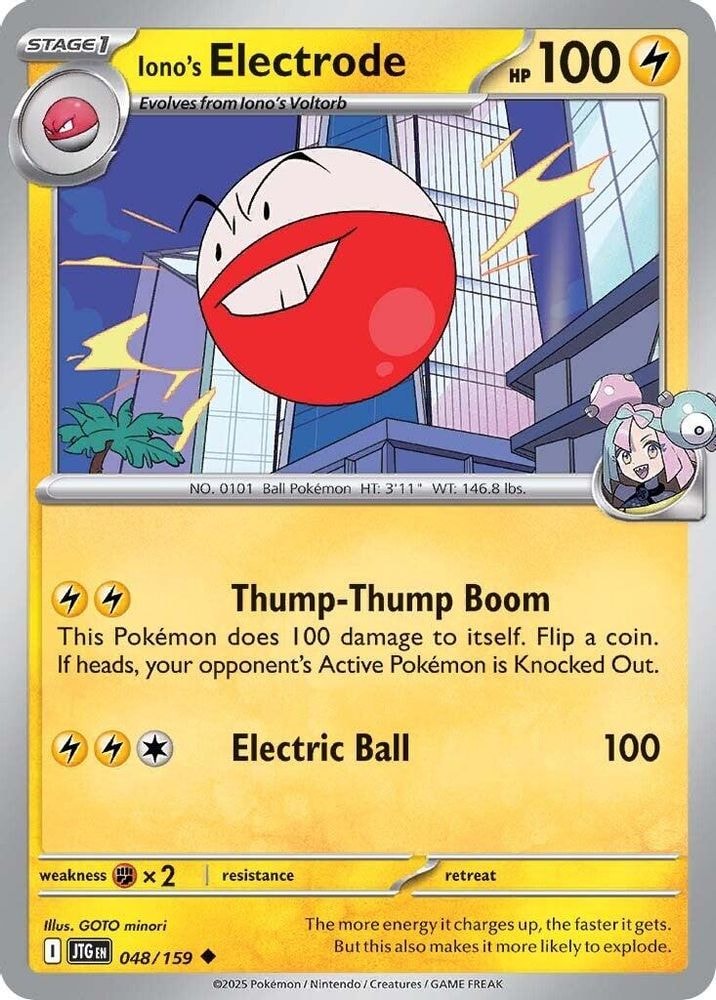 SV09: Journey Together (JTG) - Iono's Electrode (#048/159, Uncommon) ()