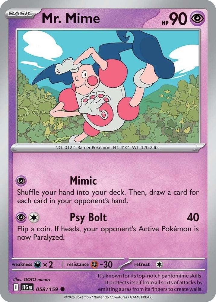 SV09: Journey Together (JTG) - Mr. Mime (#058/159, Common) ()