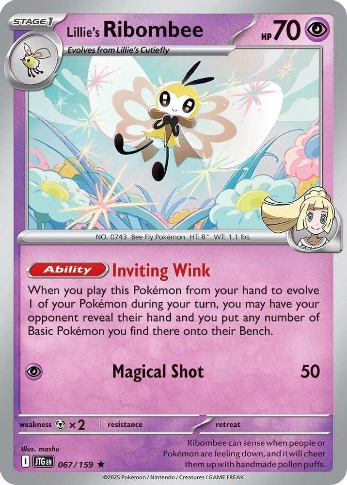 SV09: Journey Together (JTG) - Lillie's Ribombee - 067/159 (#067/159, Rare) ()