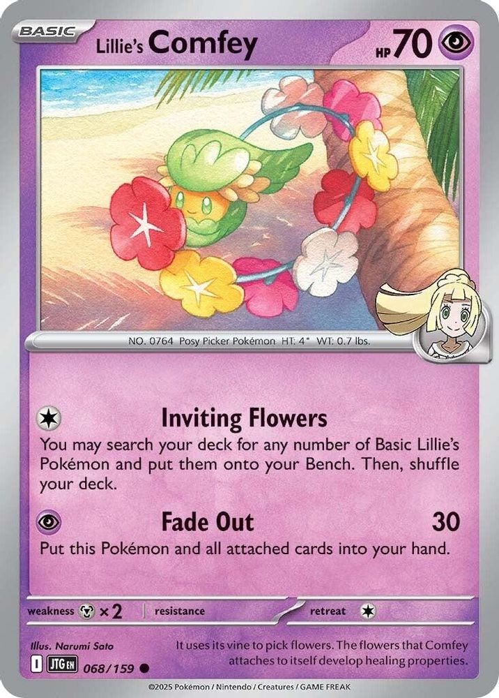 SV09: Journey Together (JTG) - Lillie's Comfey (#068/159, Common) ()