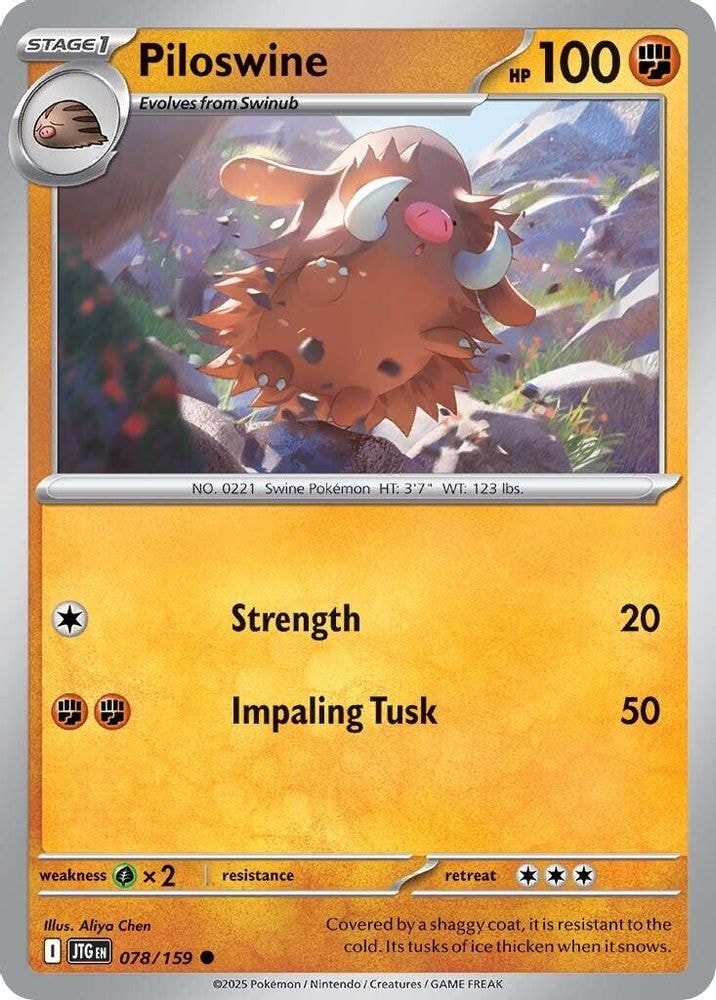 SV09: Journey Together (JTG) - Piloswine (#078/159, Common) ()