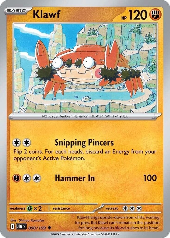 SV09: Journey Together (JTG) - Klawf (#090/159, Uncommon) ()