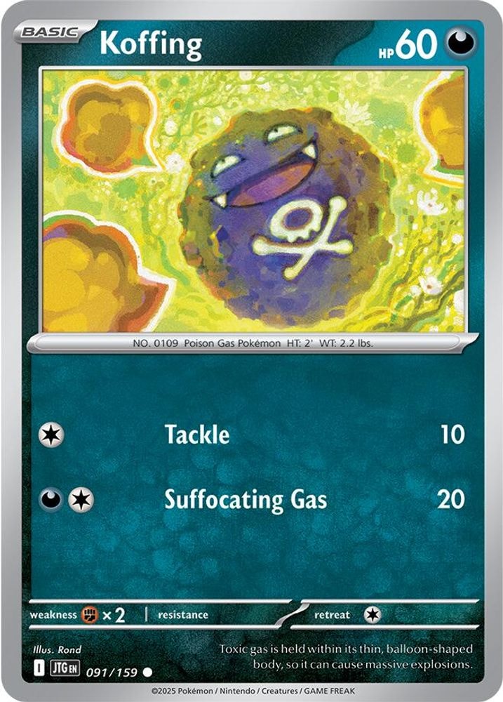 SV09: Journey Together (JTG) - Koffing (#091/159, Common) ()